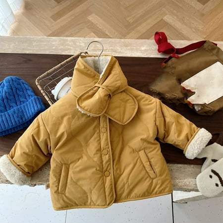 

THE WILD Casual Pretty Boy s Jumper Girl s Solid Color Cardigan Baby Thickened Jacket