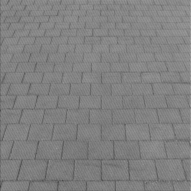 Ahgly Company Tapis d'Intérieur Lavable en Machine Carré Gris Foncé Transitionnel, 6 Pieds Carré