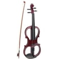 thumbnail image 1 of Instrument de Violon Électrique, Violon Électronique Rouge Vin Ensemble Portable Réglable pour Débutant pour Adulte pour Enfant, 1 of 8