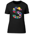 thumbnail image 1 of The Letter S Made Of Flowers Tee Women's -Image by Shutterstock, 1 of 1