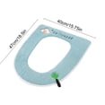 thumbnail image 3 of Cojín para asiento de inodoro con cierre adhesivo,desmontable y lavable.Funda acolchada gruesa y suave para inodoro,ideal para baños domésticos.Se adapta a inodoros en forma de U,V y O., 3 of 6