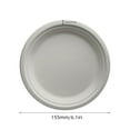 thumbnail image 3 of YAZHPA Home Collection 100% Compostable Heavy Duty 50 Pack Biodegradable Disposable Plates Disposable Dinner Plates Made Of Natural Sugarcane Wheat ，Microwave, 3 of 7