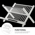 thumbnail image 4 of 1 Set Dish Drainer Drying Rack with Bowl Holder and Drip Tray Tableware Drying Station, 4 of 6
