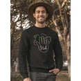 thumbnail image 2 of Holi Bright Sign Sweatshirt Men -Image by Shutterstock, Male Medium, 2 of 4