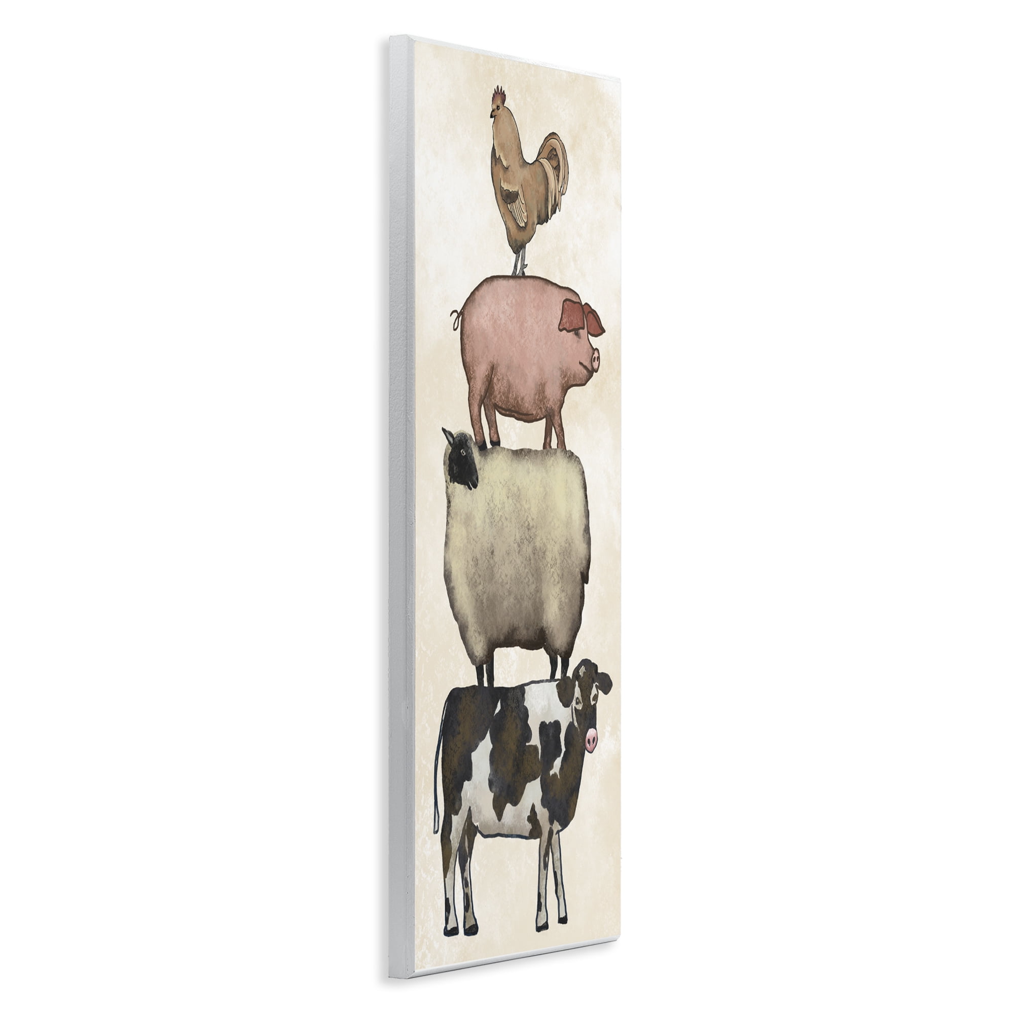 Stupell Industries All Together Vintage Farm Animals Wall Plaque Art, design by Leah Noel Art