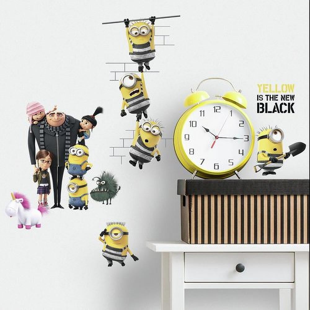 Minions Wall or Window Stickers 8 Decals Despicable Me Removable Transparent NEW 