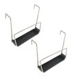 thumbnail image 1 of Oleegame 2PC Spoon And Lid Rest Stainless Slow Cooker Lid Holder Kitchen Crock Pot Lid Holder For Cooking Pot Lid Organizer Fits Most Slow Cookers Pot Lid Rack With Silicone Sink Black, 1 of 6