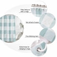 thumbnail image 6 of Aqua Plaid Waterproof Fabric Shower Curtain,Spring Summer Farmhouse Buffalo Checkered Waterproof Fabric Shower Curtain for Bathroom Curtains Bathtubs Hotel Shower Curtains with 12 Hooks Small 36x78in, 6 of 8