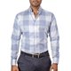 thumbnail image 1 of Camisa Hombre Casual Cuadros Gris Azulados Tiendas Platino, 1 of 5
