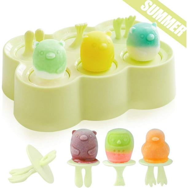 Moldes para helados 6 moldes para helados, moldes para paletas, moldes para helados pequeños, moldes para paletas, moldes para polos de hielo, máquina para hacer paletas de hielo, haz tus