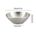 thumbnail image 3 of Stainless Steel Insulated Bowl for Ramen and Cold Noodles, Double Wall Kitchen Serving Bowl for Rice and Soup(Silver), 3 of 6