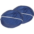thumbnail image 5 of Cesta para la colada desplegable de malla Simple Houseware con bolsillo lateral, azul oscuro, paquete de 2, 5 of 5