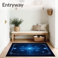 thumbnail image 3 of ODIKA 4'x6' Machine Washable Non-Slip Area Rug, Starlight Waterproof Reversible High Traffic Rug, Blue, 97946, 3 of 7