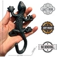 thumbnail image 2 of Outdoor Cast Iron Pool Towel Wall Hooks, Lovely Gecko Heavy-Duty Coat Hooks, Fun Lizard Pool Towel Holder for Outdoor and Indoor，Cool Gecko Key Holder and Wall Decor (4 Pcs), 2 of 4