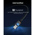 thumbnail image 3 of Cable Thunderbolt 5 Matters, certificado Intel, 0,3 m, negro, 3 of 6