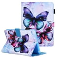 thumbnail image 1 of iPad Mini 5 Case, iPad Mini 4 Case, iPad Mini 1 2 3 Case, Allytech Slim Fit PU Leather Kicsktand Folio Pencil Hoder Shockproof Auto Sleep Wake Case Cover for Apple iPad mini 1 2 3 4 5,Butterfly, 1 of 6