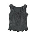 thumbnail image 4 of Fjofpr Cyber And Monday Deals Black Corset Tops for Women Lace Up Fashion Women Style Solid Color Backless Ribbon Waist Camisole Shapewear Tops, 4 of 6