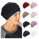 thumbnail image 1 of Gorro elástico de algodón para mujer, gorro de turbante suave, envoltura para la cabeza, persiana de cobertura, gorro de quimio, 1 of 5