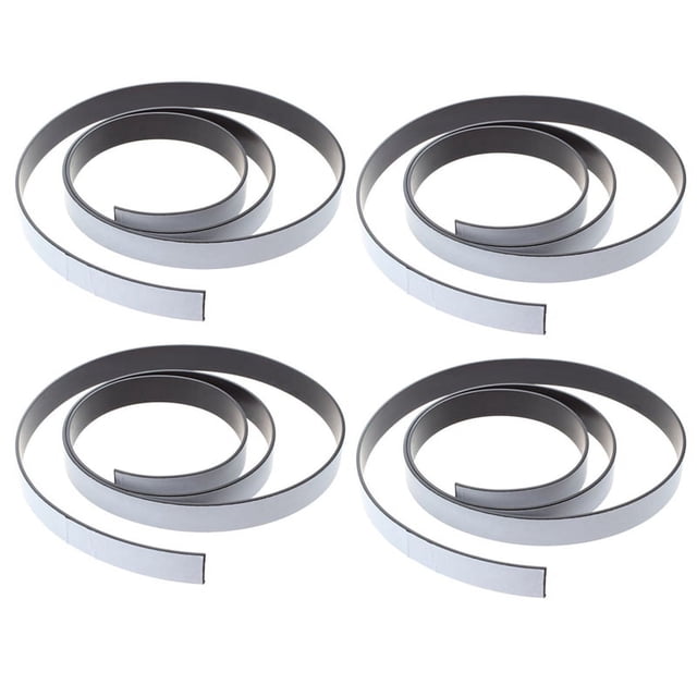 4X Cinta Adhesiva Magnética de Imán de Cinta de 1M Cinta Adhesiva de Imán de 10X1.5 mm