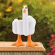 thumbnail image 3 of SSRGV Middle Finger Duck Decoration Funny Little Duck Resin Figurine Ornament Decor Resin Craft Decoration Sculpture Statue for Home Office Desktop Ho, 3 of 5