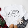 thumbnail image 2 of Have Yourself A Merry Little Christmas Berries Sweatshirt Color: White Size: SMALL, 2 of 4