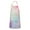 Soft Floral Watercolor, variant on Colorful Rainbow Tie Dye Spiral Pattern Apron-Garden Aprons for Women with Pockets-Cotton Linen Waterproof Kitchen Cooking Gardening Aprons Adjustable for Kitchen,Cooking,BBQ and Salon 33x27 Inch