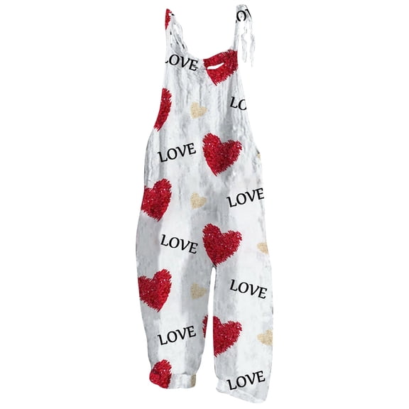 CAIXIA Womens Pajama Pants Bow Knot Trendy High Waist Women's Valentine's Day Casual Pants Heart Print Fashionable Daily Trousers