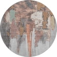 thumbnail image 2 of Addison Rugs Mayfield Premium Machine Washable Transitional Abstract Terracotta Round Rug, 8' x 8', 2 of 6