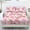 Pink Deer Bow, variant on Jeiento Red Christmas Toile 3-Piece Bedding Set, Soft Deep Pocket Fitted Sheet with 2 Pillow Shams, Vintage Winter Forest Deer Pattern Bed Cover for Holiday Bedroom, Twin Size