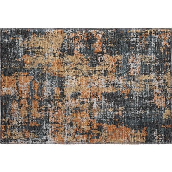 Dalyn Rugs Premium Machine Washable Mayfield AMF1008 Charcoal 1'8" x 2'6" Rug