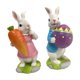 thumbnail image 1 of 2 figuras de conejo de Pascua, decoración de Pascua, adorno de escritorio, adorable escultura de conejo para estantería, patio, oficina., 1 of 8