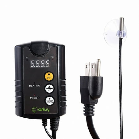 Temperature Process Controller Century Digital Heat Mat temperature Thermostat Controller for Seed Germination Reptiles and Brewing, 40-108°F ()