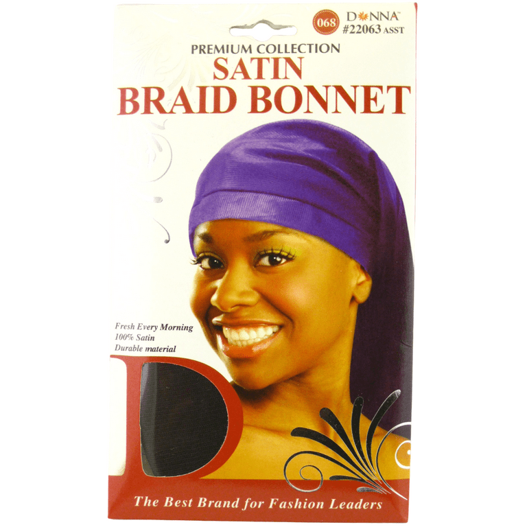 Donna Premium Collection Adult Women s Satin Braid Bonnet Brown