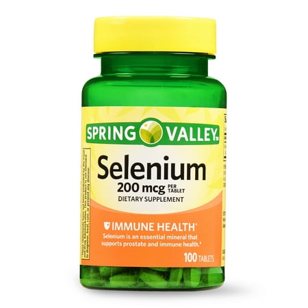 (2 Pack) Spring Valley Selenium Tablets, 200 mcg, 100