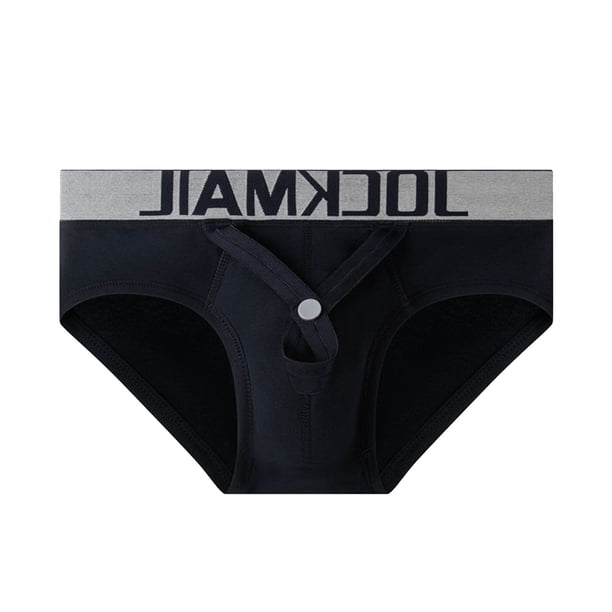 Mens Tanga Ropa Interior Calzonines Casual Sólido Trasero Elevador Transpirable Nylon Spandex Deporte