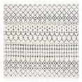 thumbnail image 3 of SAFAVIEH Berber Fringe Erin Aztec Shag Area Rug, Cream/Dark Gray, 6'7" x 6'7" Square, 3 of 15