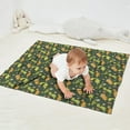 thumbnail image 2 of DarkGreen Cartoon Dinosaurs Eggs Pattern Blanket,Comfortable Soft Flannel Throw Blanket,All Season,Warm Lightweight Blankets for Sofa Bed Couch Living Room Chair,30"x40", 2 of 4