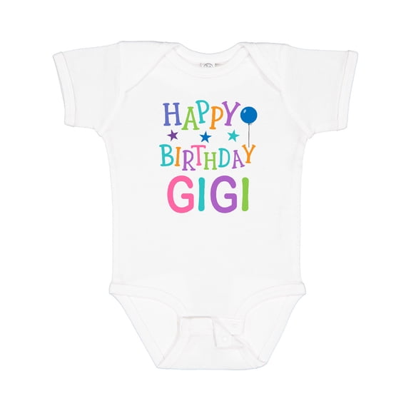 Inktastic Happy Birthday Gigi Grandchild Boys or Girls Baby Bodysuit