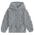 thumbnail image 7 of Taqqpue Girls Boys Fleece Hoodies Casual Solid Color Pullover Loose Fit Long Sleeve Shirts Oversize Hooded Sweatshirt with Pockets for Kids 4-15Y, 7 of 7