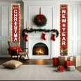 thumbnail image 5 of Christmas Decorations Outdoor Yard, Outside Front Porch Sign Set with Lights, Xmas Door Decorations, Hanging Merry Christmas Banner for Home Decor Wall Front Door Yard Garage, 5 of 6