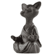 thumbnail image 1 of Estatua de Gato Zen y Buda Feliz en Meditación, Ideal para Decoración Interior y Exterior de Hogar y Jardín - Maravilloso Regalo - Figura de Resina de Dise?o Moderno, Supoerma, (18cm x 12cm x 8cm, Negro) LingWen 8390614149113, 1 of 1