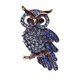 thumbnail image 1 of Rhinestone aleación de joyería Broche de animales para los hombres de cristal Pin Búho Broche, 1 of 8