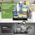 thumbnail image 7 of Moforoco 2 Tier Kitchen Sink Caddy Organzier Rack with Flexible Dish Brush Holder,Sponge Holder for Kitchen Sink Countertop Organization Storage,Home Decor Accessories Essentials Stainless Steel, 7 of 7