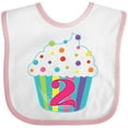 thumbnail image 3 of Inktastic 2nd Birthday Cupcake Boys or Girls Baby Bib, 3 of 4