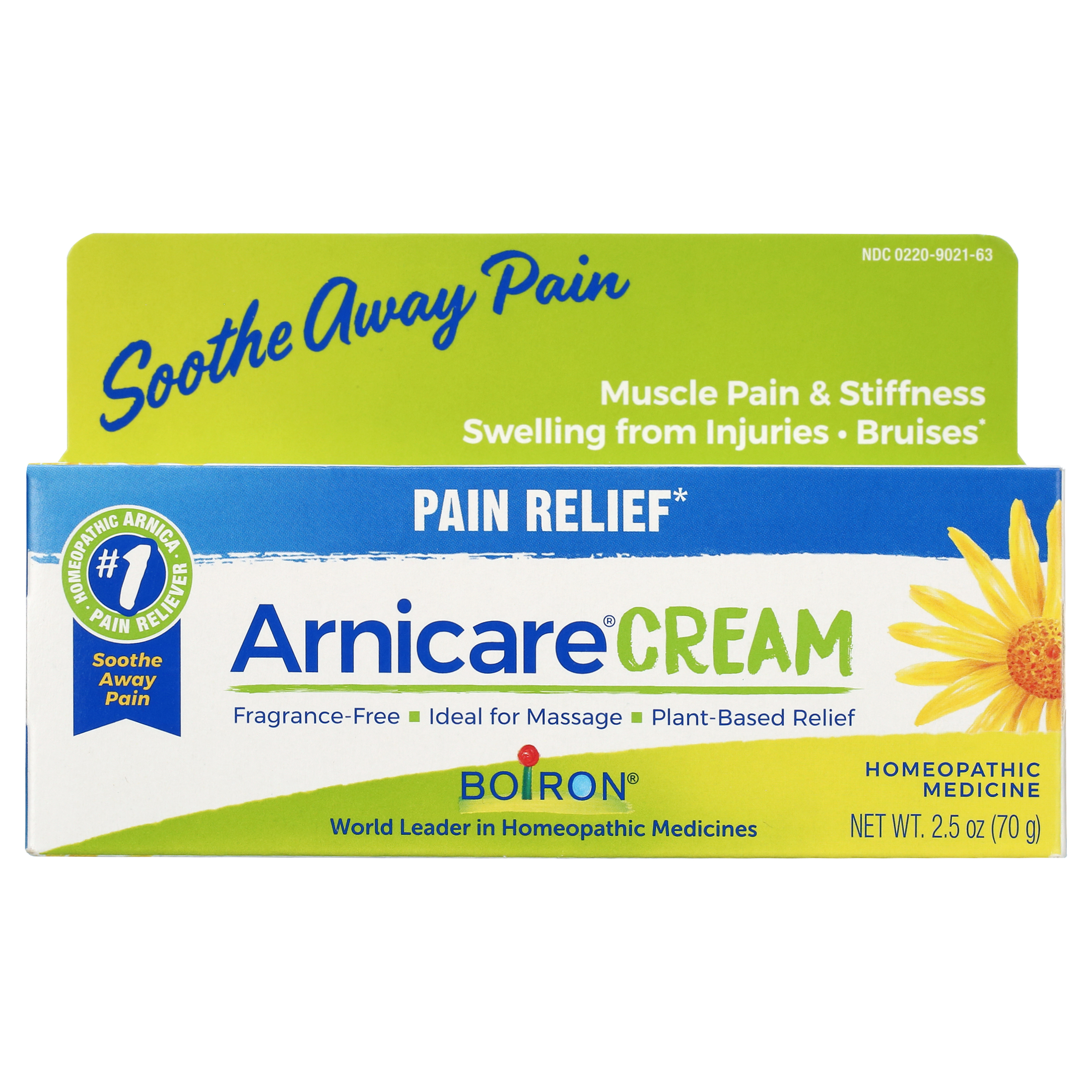Boiron Arnicare Cream, Homeopathic Medicine for Pain Relief, Muscle Pain & Stiffness, Swelling from Injuries, Bruises, 2.5 oz - image 2 of 5