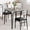 Rustic Brown/Grey, variant on 3-Piece Kitchen Dining Room Table Chair Set for Small Space, Indoor Modern Dinette Set for 2, Square Dinner Table Set for Dinette, Breakfast