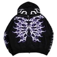 thumbnail image 2 of Men's Civil Regime  Black Dominik Mysterio Dirty Dom Wanted Full-Zip Hoodie, 2 of 7