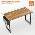 thumbnail image 7 of CONCETTA 31 inch Computer Desk Ideal for Small Spaces for Adult, Rustic Brown, 7 of 7