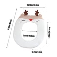 thumbnail image 3 of Decoraciones navideñas, adornos navideños, regalos navideños, almohadilla de inodoro de felpa navideña, funda para asiento de inodoro, funda de inodoro cálida, almohadilla de anillo, almohadilla de fe, 3 of 6