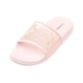 thumbnail image 6 of Luckers Women's Crystal-Embellished Mesh Slip-On Sandals, Pink, Size 6, 6 of 6